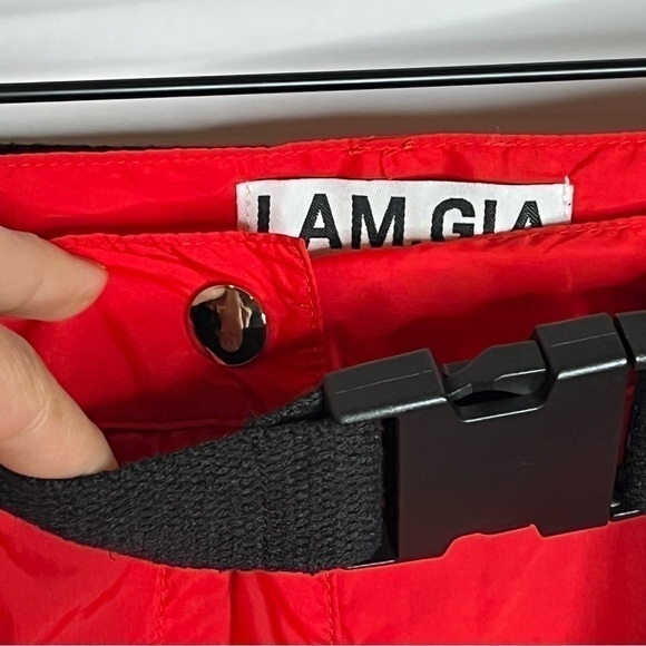 I.am.gia Halo Reflective Utility Red Pants Size Medium - Picture 9 of 13